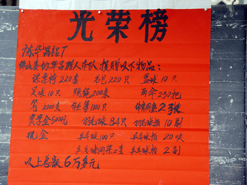 回报社会——捐赞助学